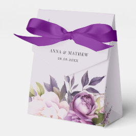 Caja Para Regalos Boda boho floral de lavanda morada polvorienta con