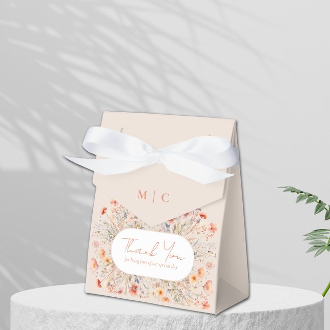 Caja Para Regalos Boda Boho Wildflowers (Subido por el creador)