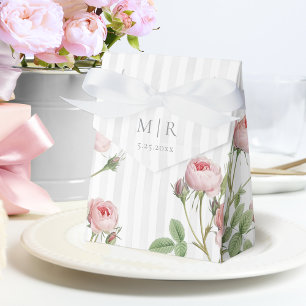 Caja Para Regalos Boda Botánica Romántica Chic Francesa Rosa
