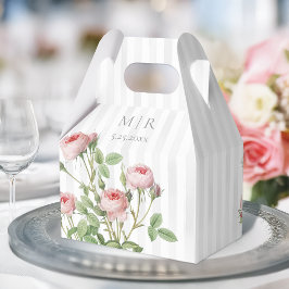 Caja Para Regalos Boda Botánica Romántica Chic Rosa Francesa