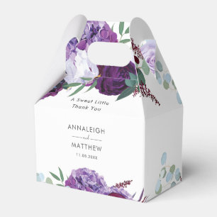Caja Para Regalos Boda Botánico Purple Floral