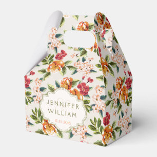 Caja Para Regalos Boda Bride Groom Elegante Moda Vintage Floral