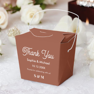 Caja Para Regalos Boda Brown Terracotta Bride Groom