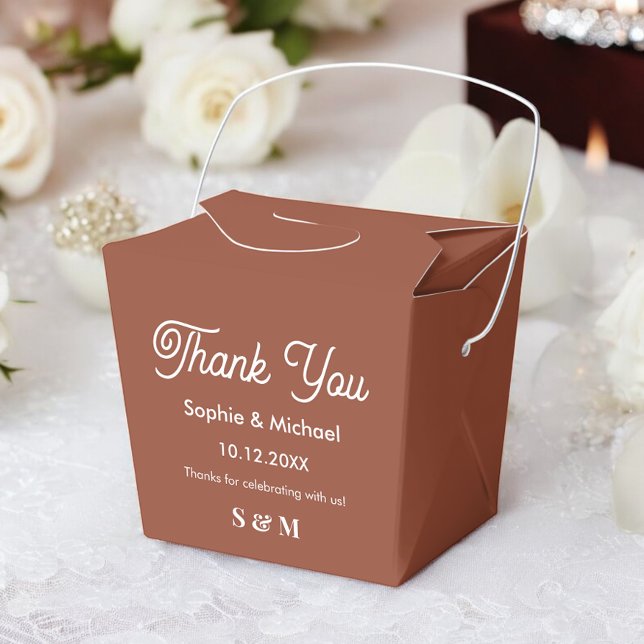 Caja Para Regalos Boda Brown Terracotta Bride Groom (Subido por el creador)