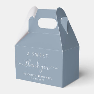 Caja Para Regalos Boda Chic A Sweet Thank You Polvo Azul