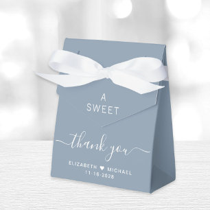 Caja Para Regalos Boda Chic A Sweet Thank You Polvo Azul