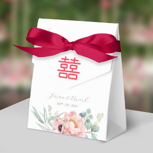 Caja Para Regalos Boda chino de doble felicidad gracias