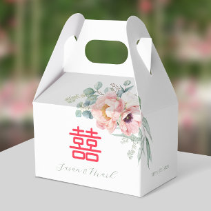 Caja Para Regalos Boda chino de doble felicidad gracias