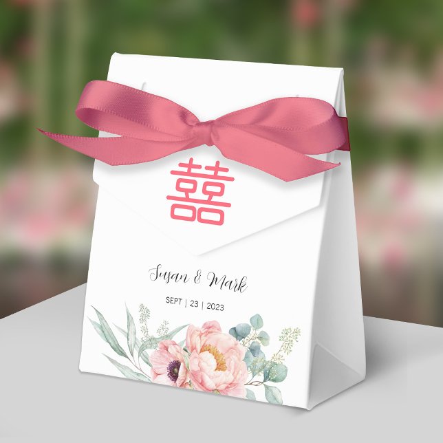 Caja Para Regalos Boda chino de doble felicidad gracias B (Subido por el creador)
