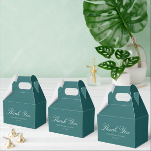 Caja Para Regalos Boda Clásica Teal Dinero Antiguo
