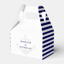 Caja Para Regalos Boda con Ancla Náutica Moderna