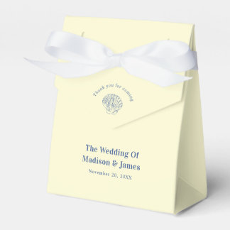 Caja Para Regalos Boda Costera Moderno de Concha Amarilla