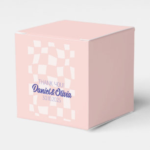 Caja Para Regalos Boda cuadrado rosado