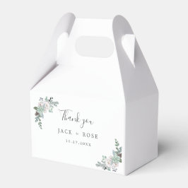 Caja Para Regalos Boda de acuarela de invierno