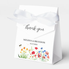 Caja Para Regalos Boda de acuarela de primavera en el jardín de flor