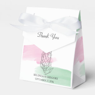 Caja Para Regalos Boda de acuarela King Protea