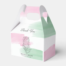 Caja Para Regalos Boda de acuarela King Protea