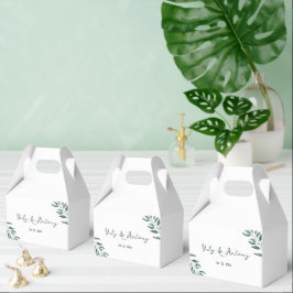 Caja Para Regalos Boda de acuarela orgánica de eucalipto