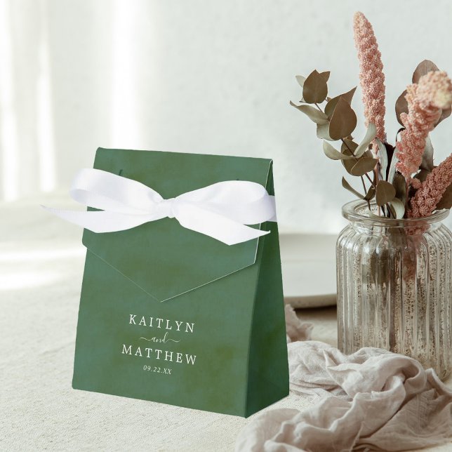 Caja Para Regalos Boda de acuarela verde (Subido por el creador)
