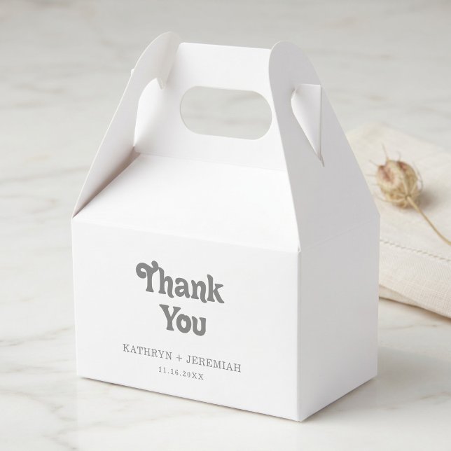 Caja Para Regalos Boda de agradecimiento formal simple (Subido por el creador)