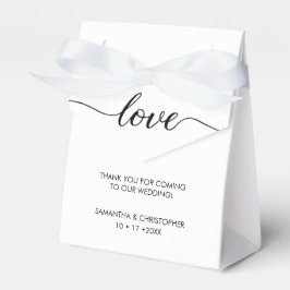 Caja Para Regalos Boda de amor simple y elegante personalizado ScrIp