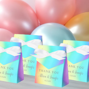 Caja Para Regalos Boda de arcoiris lindo personalizado gracias