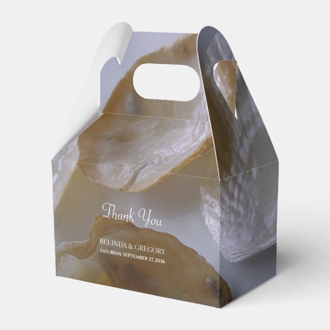Caja Para Regalos Boda de Beach Clams (Front Side)