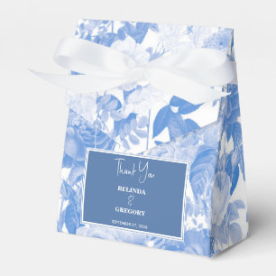 Caja Para Regalos Boda de Blue Watercolor Botanals Florals