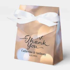 Caja Para Regalos Boda de Bokeh personalizado Gracias