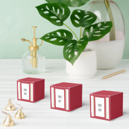 Caja Para Regalos Boda de borde geométrico islámico rojo