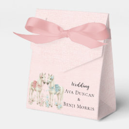 Caja Para Regalos Boda de Caballo Blanco y Rosa Pastel