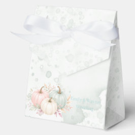 Caja Para Regalos Boda de calabazas de acuarela pastel
