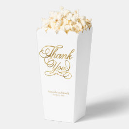 Caja Para Regalos Boda de Caligrafía de Agradecimiento con Hojas de 