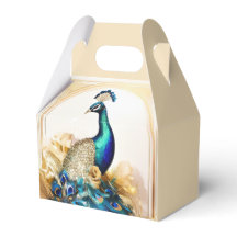 Boda de campo de pájaros de lujo Peacock