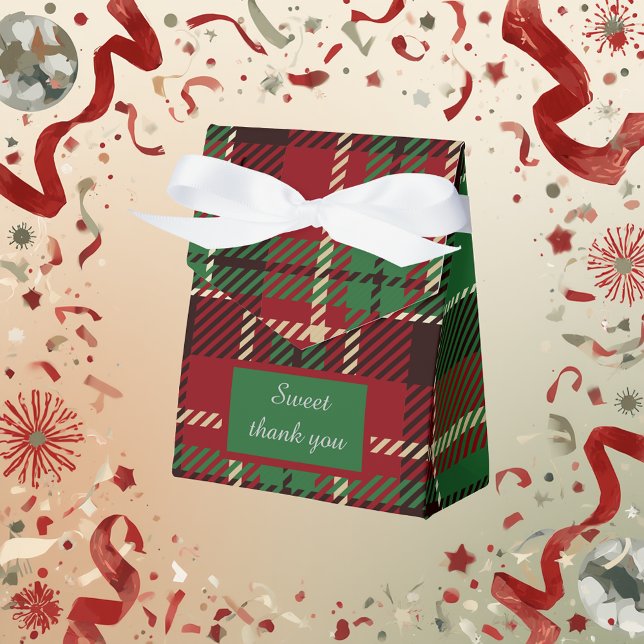 Caja Para Regalos boda de campo escocés verde (Subido por el creador)