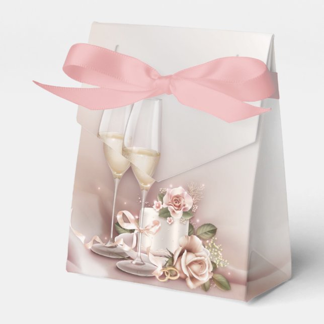Caja Para Regalos Boda de champán (Front Side)