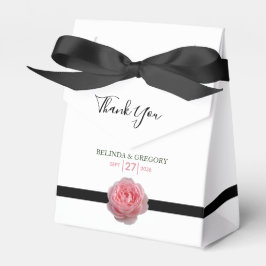 Caja Para Regalos Boda de cinta negra rosa rosa