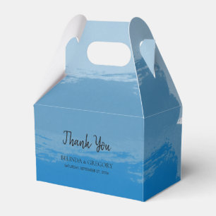 Caja Para Regalos Boda de color azul de la playa