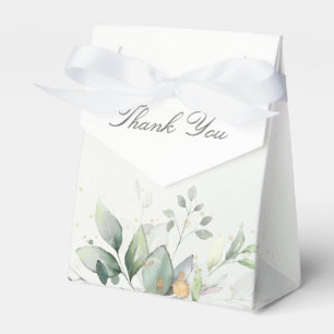 Caja Para Regalos Boda de color de agua Eucalyptus Greenery