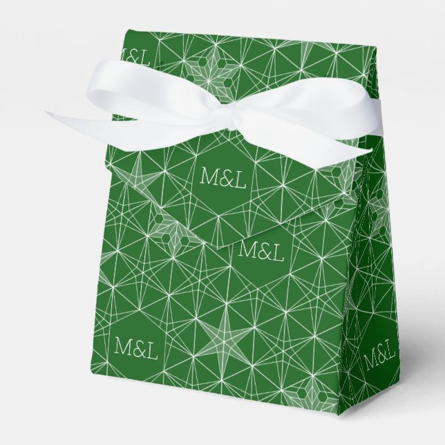 Caja Para Regalos Boda de copas de nieve al estilo japonés (Front Side)