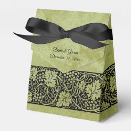 Caja Para Regalos Boda de cosecha, hojas de vid de uva victorianas