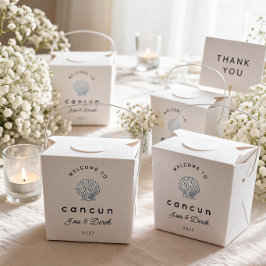 Caja Para Regalos Boda de destino azul Seachell