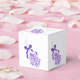 Caja Para Regalos Boda de diseño de lavanda