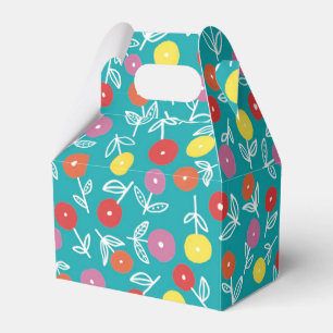 Caja Para Regalos Boda de Ditsy floral verde azulada
