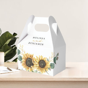Caja Para Regalos Boda de escritura floral de Eucalyptus