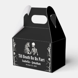 Caja Para Regalos Boda de Esqueleto de Halloween Hasta que la Muerte