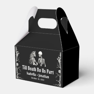 Caja Para Regalos Boda de Esqueleto de Halloween Hasta que la Muerte