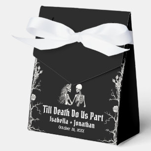 Caja Para Regalos Boda de esqueletos de Halloween hasta que la muert