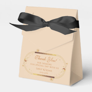 Caja Para Regalos Boda de estrellas de luna de oro de champán celest