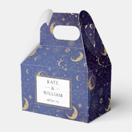 Caja Para Regalos Boda De Estrellas Y Lunas Celestes Míticas